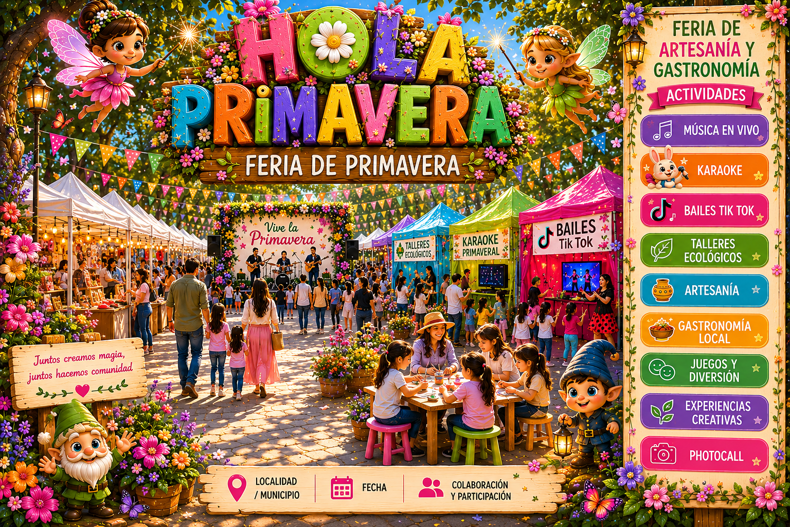 Actividades y ambiente de Hola Primavera — Art Woman