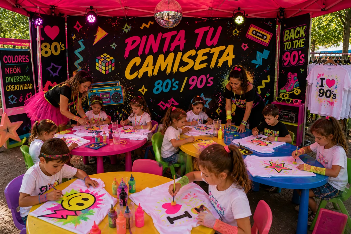 Feria Remember Años 80: taller de pinta tu camiseta
